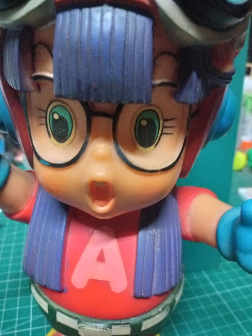 Dr.スランプ アラレちゃん ソフビ 約30cm （ジャンク品）ポピー当時品。