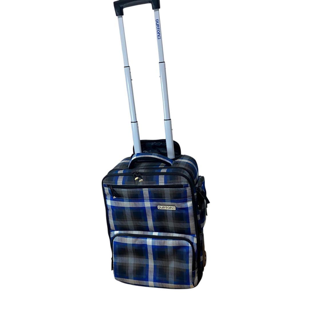 ≪極美品≫BURTON チェック柄 キャリーバック 旅行・スノボに最適！