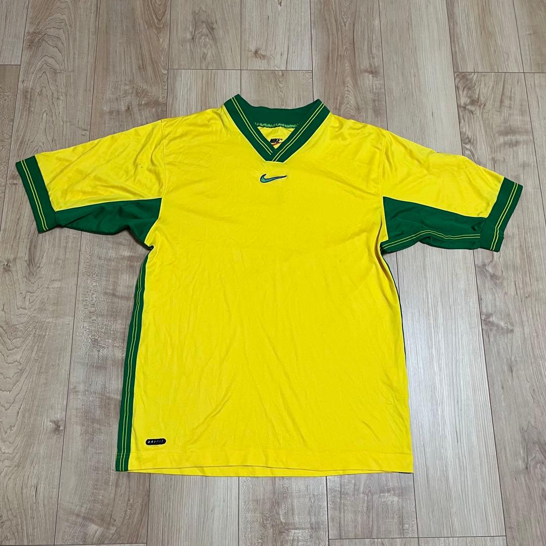 90s NIKE ナイキ　ブラジル代表　ユニフォーム　ゲームシャツ　M