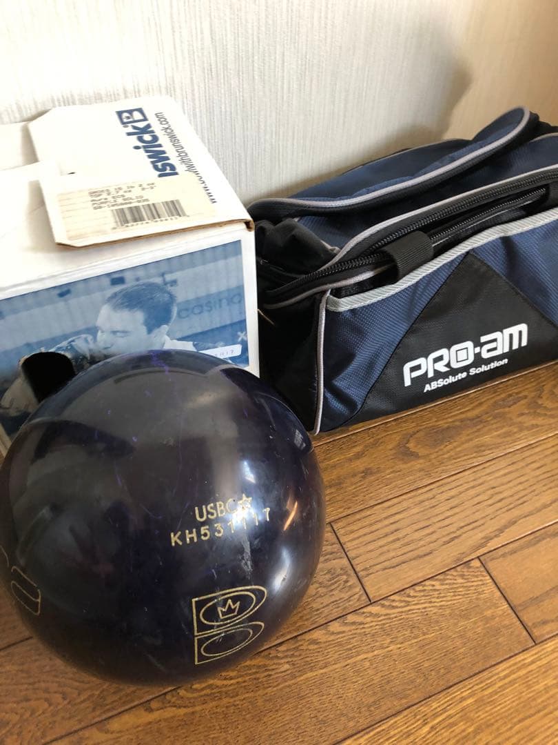 PRO-AM ボウリング用バッグ ネイビー/ブラック　Brunswick ボール