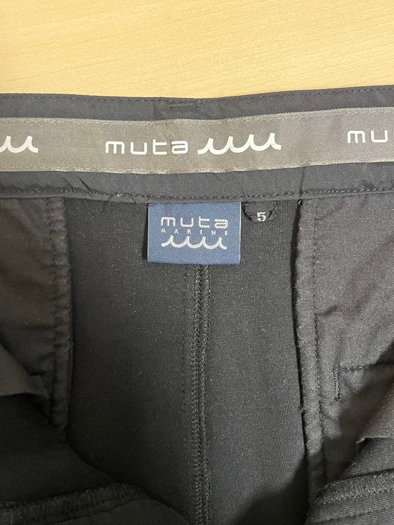 MUTA MARINE サイドライン イージースラックス ブラック5(M)