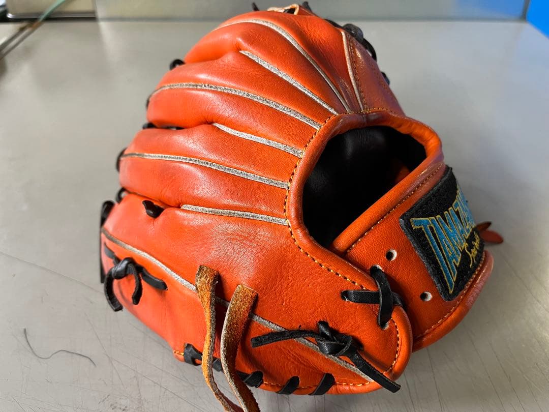 タマザワ　玉澤　軟式　グローブ　内野手　右投げ　オレンジ