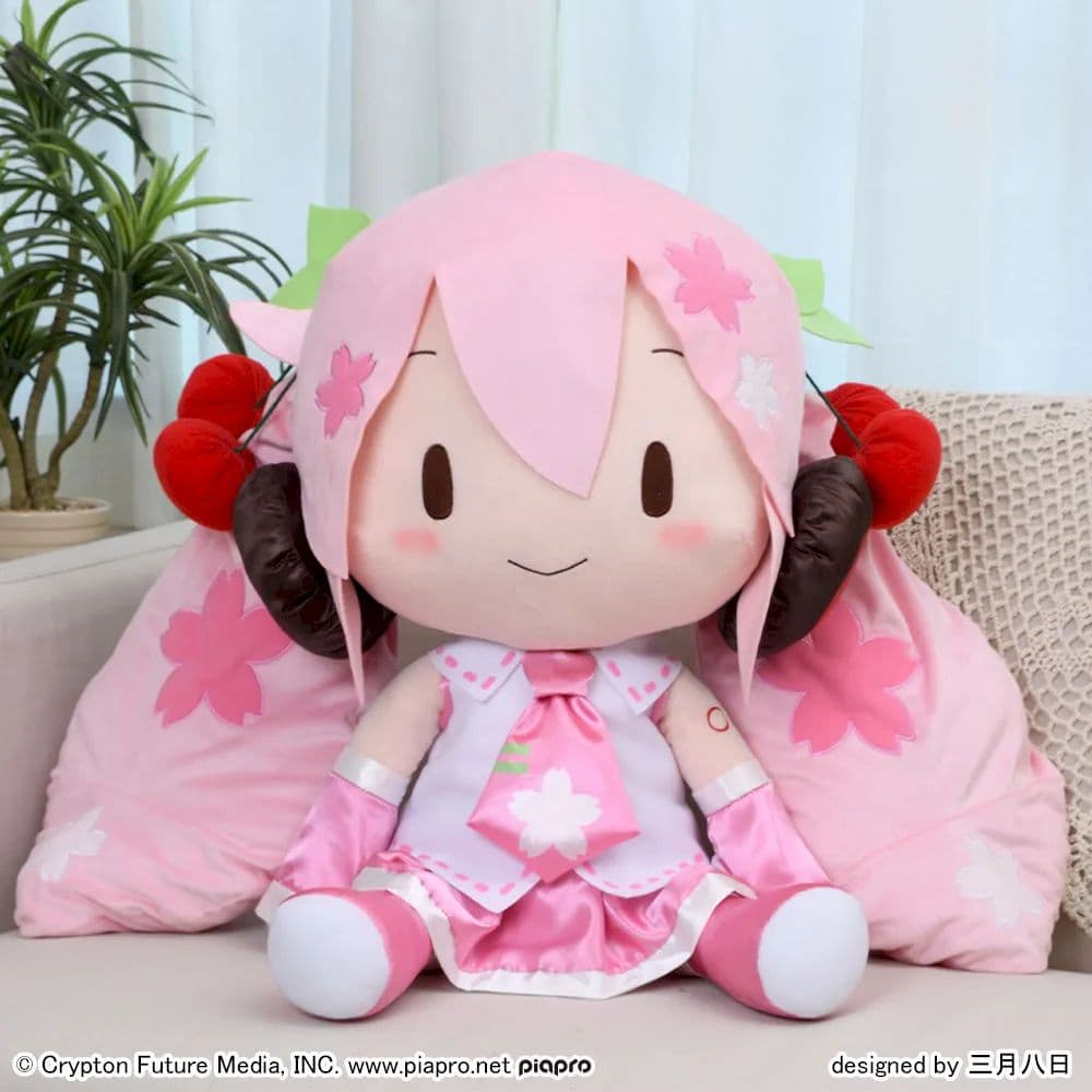 【おまけ付き】初音ミクシリーズ 桜ミク どでかジャンボふわふわぬいぐるみ