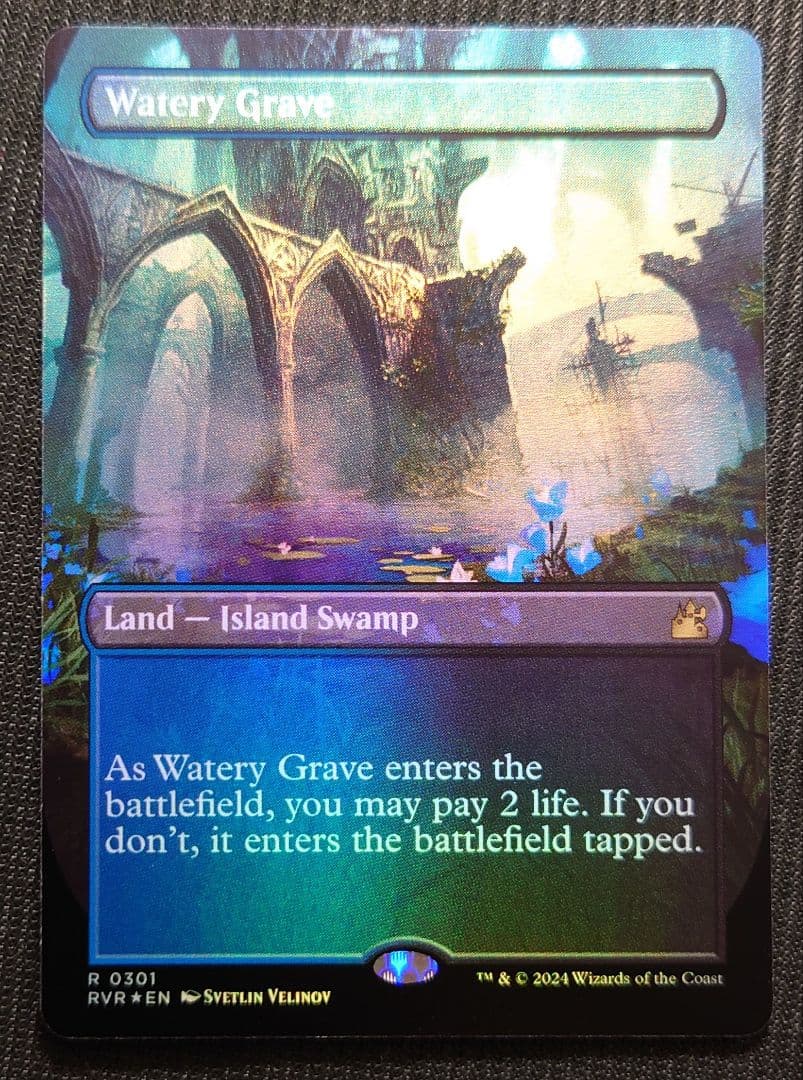 mtg 超稀少 ボーダーレス 英語版 FOIL 湿った墓 rvr