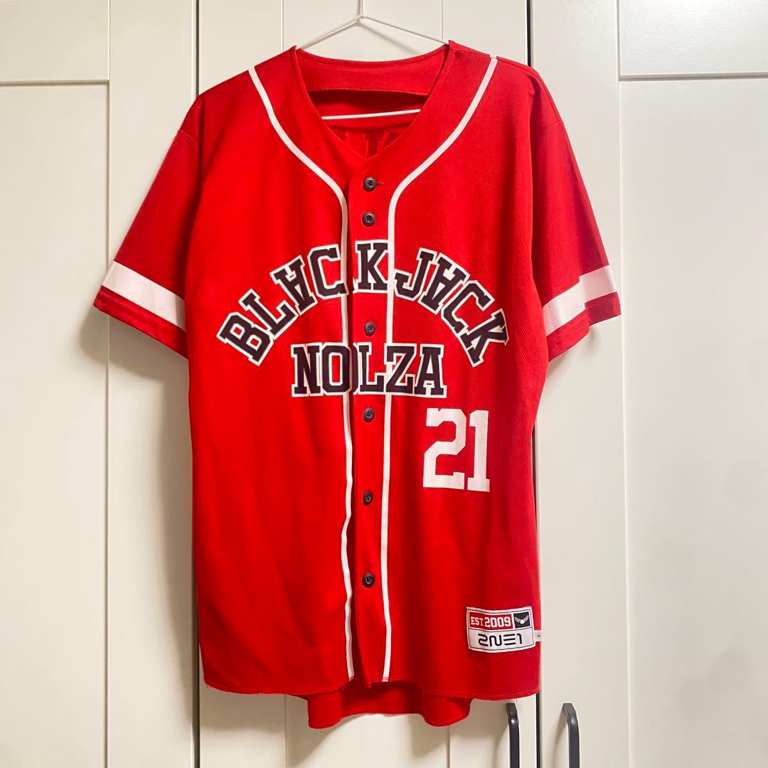 公式　2NE1 BLACKJACK NOLZA ベースボールシャツ　レア