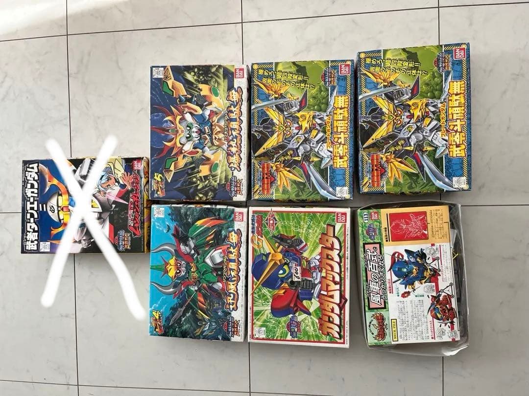 6箱　新品　未組立　ガンダム　レトロ　古い　ガンプラ　SDガンダム　BB戦士