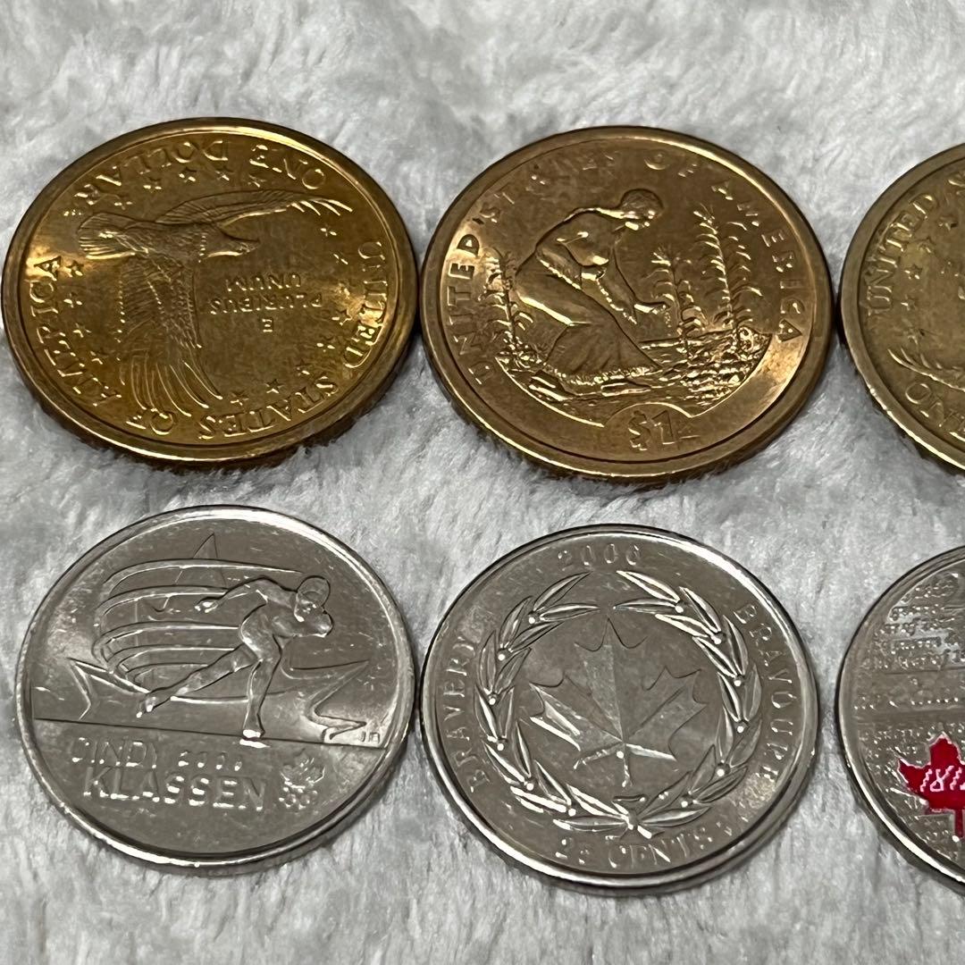 希少アメリカ カナダ ドル 古銭 コレクション整理品 遺品整理 記念硬貨　まとめ