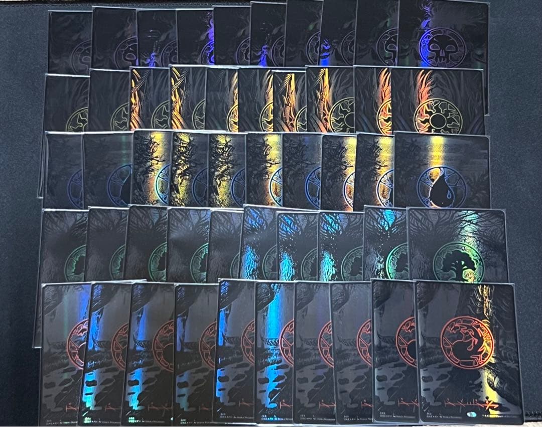 mtg オイルスリック土地　各種10枚セット