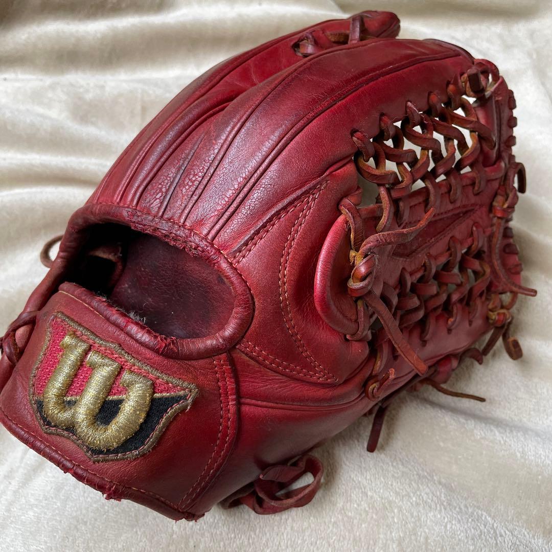 魔界ポケット。ウィルソンスタッフ　デュアルWilson 硬式野球グローブ