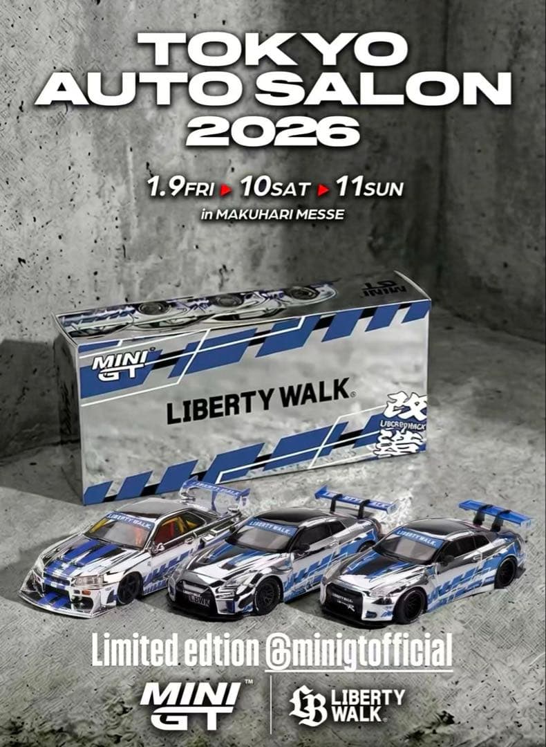 MINIGT 東京オートサロン2026 リバティウォーク R35 ER34