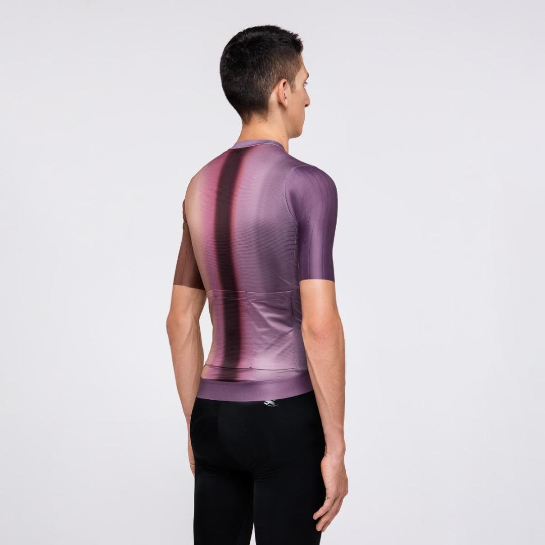 新品サイクルジャージ　SUAREZ　パープル（S）