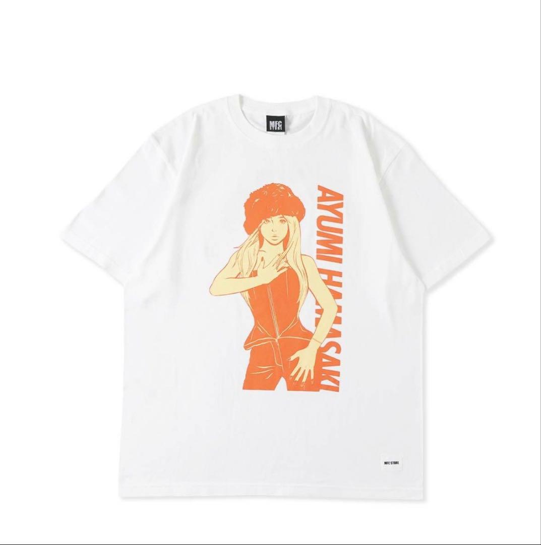 浜崎あゆみ　mfc store コラボ　マカオ　Tシャツ　ホワイト　Mサイズ