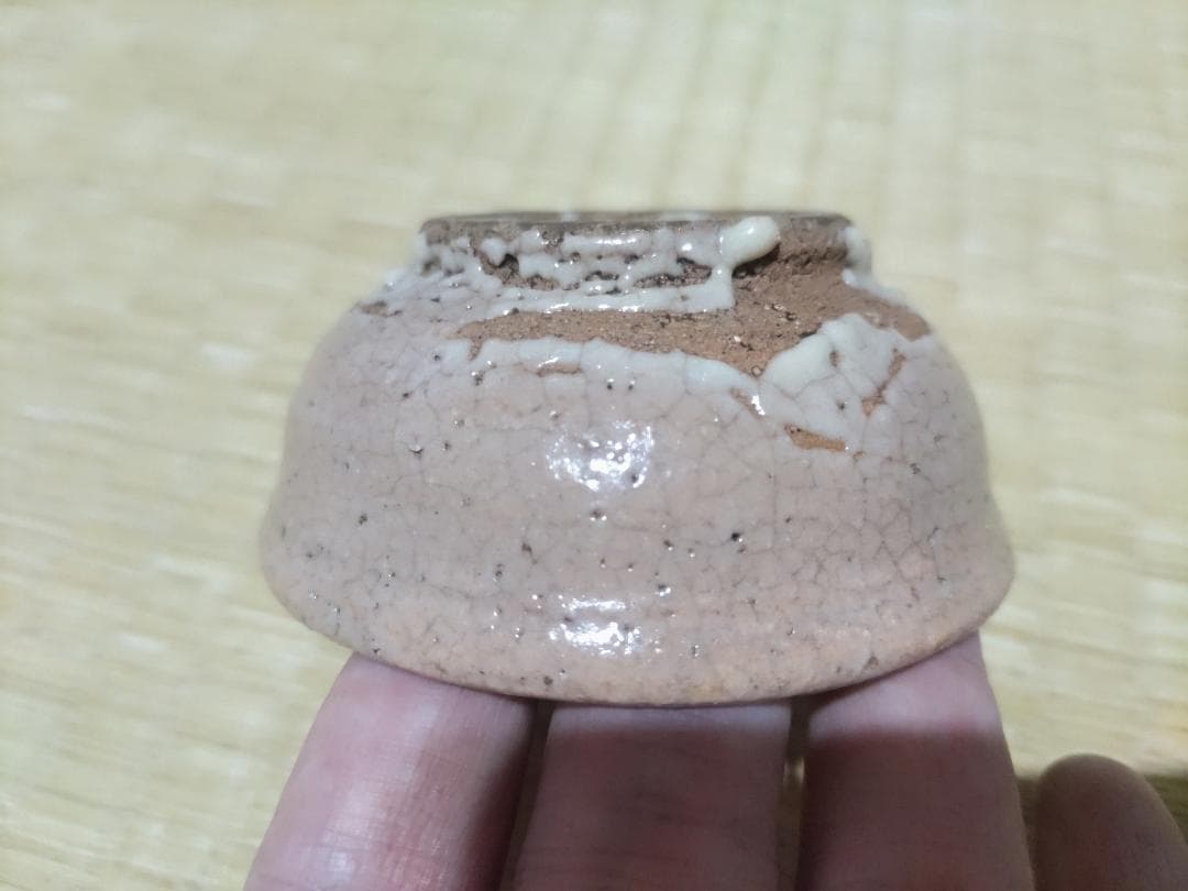 小林東五　井戸　酒盃　共箱・美品・盛期作！