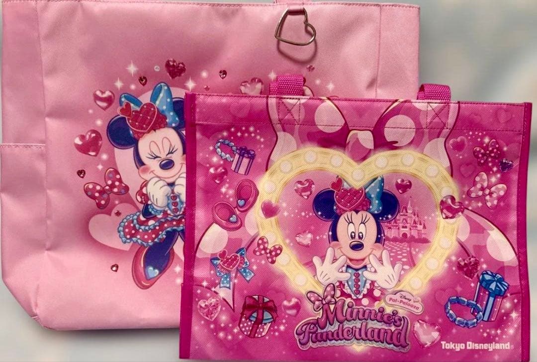 パルパルーザ ミニーマウス トートバッグ ピンク 2点セット