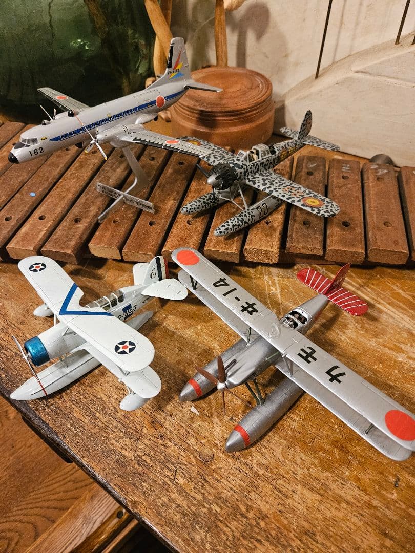 飛行機　戦闘機　模型　プラモデル　航空自衛隊　水上　ドイツ　日本軍　昭和レトロ
