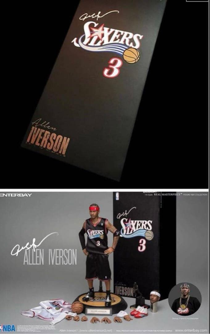 NBA エンターベイ　enter bay アレン　アイバーソン　ボディ付き美品