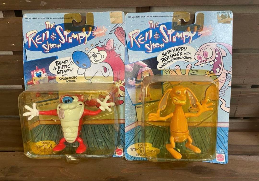 Ren and Stimpy アクションフィギュア 2体セット