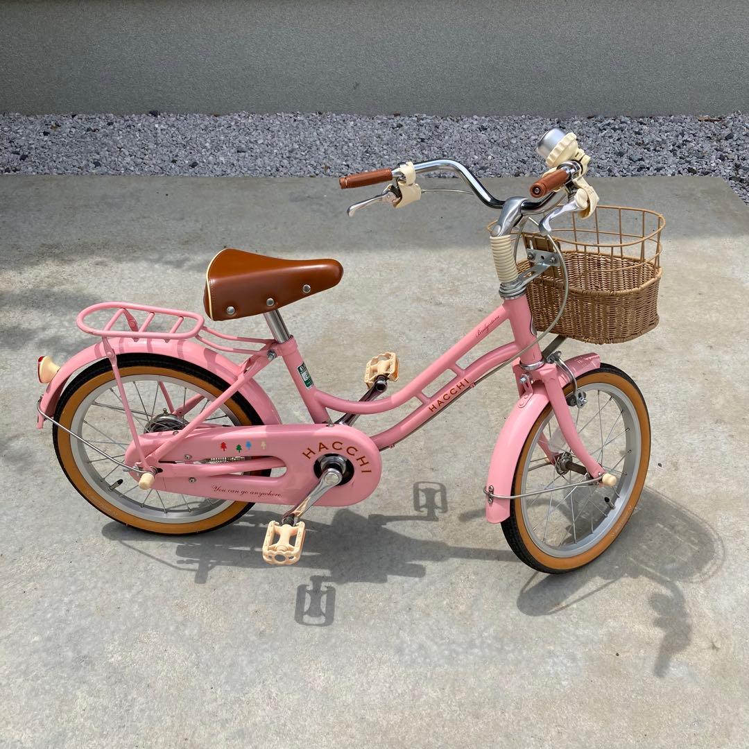 【引取限定】16インチ　キッズ自転車　ブリヂストン　ピンク　HACCHI ハッチ