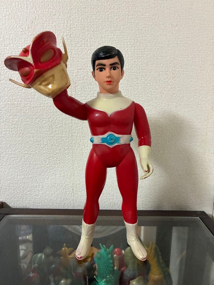 当時物　ブルマァク　レッドマン　面取れソフビ　約30㎝