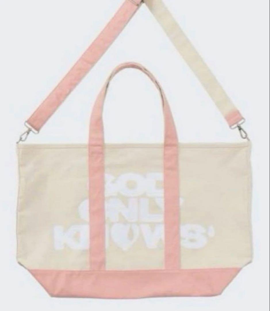 GOD ONLY KNOWS トートバッグ　ピンク　新品未使用