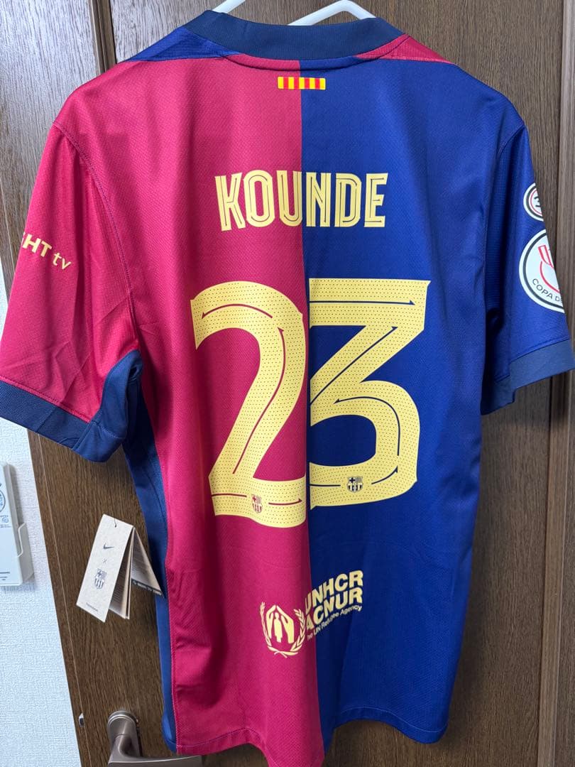 FCバルセロナ 24-25 コパデルレイ決勝仕様KOUNDE 23 インポートL