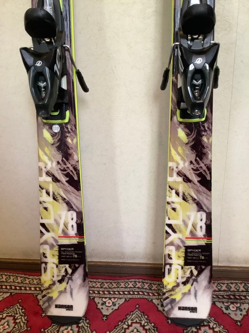 カーピングスキー板 163cm ツインチップ レールビンディング付 Hanson