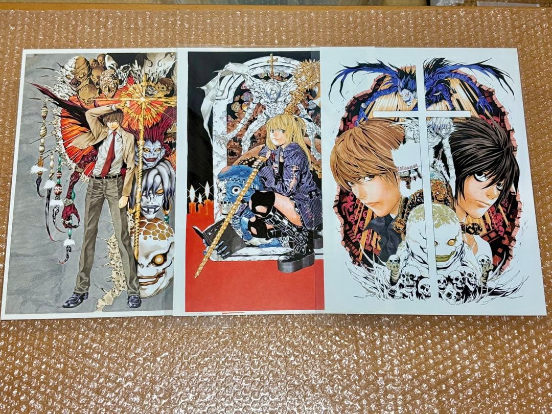 デスノート カラー原画レプリカ3枚セット 複製原画 複製原稿
