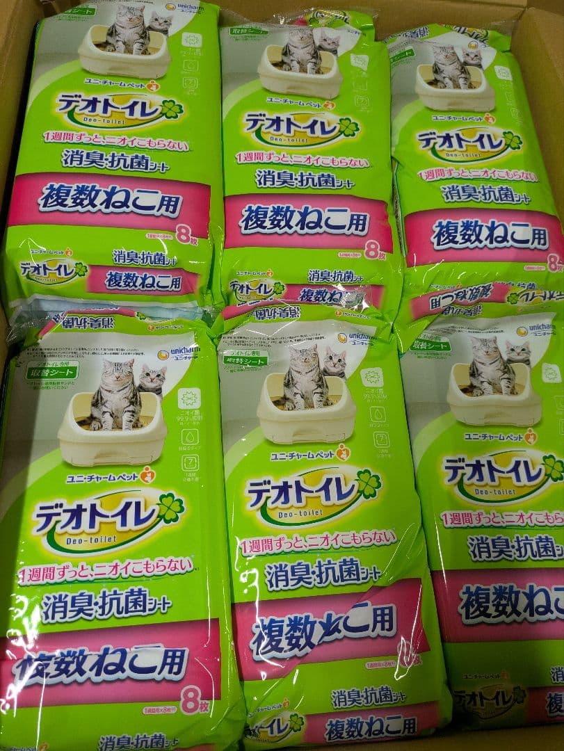 デオトイレ 消臭抗菌シート 8枚入り×12