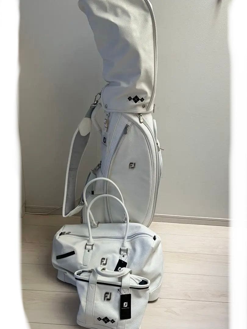 新品✳︎FJ✳︎フットジョイアーガイルキャディバッグ、ボストン、トート3点セット♡