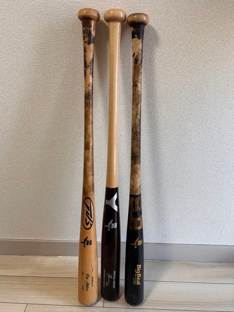木製バット 3本セット Big Barrel