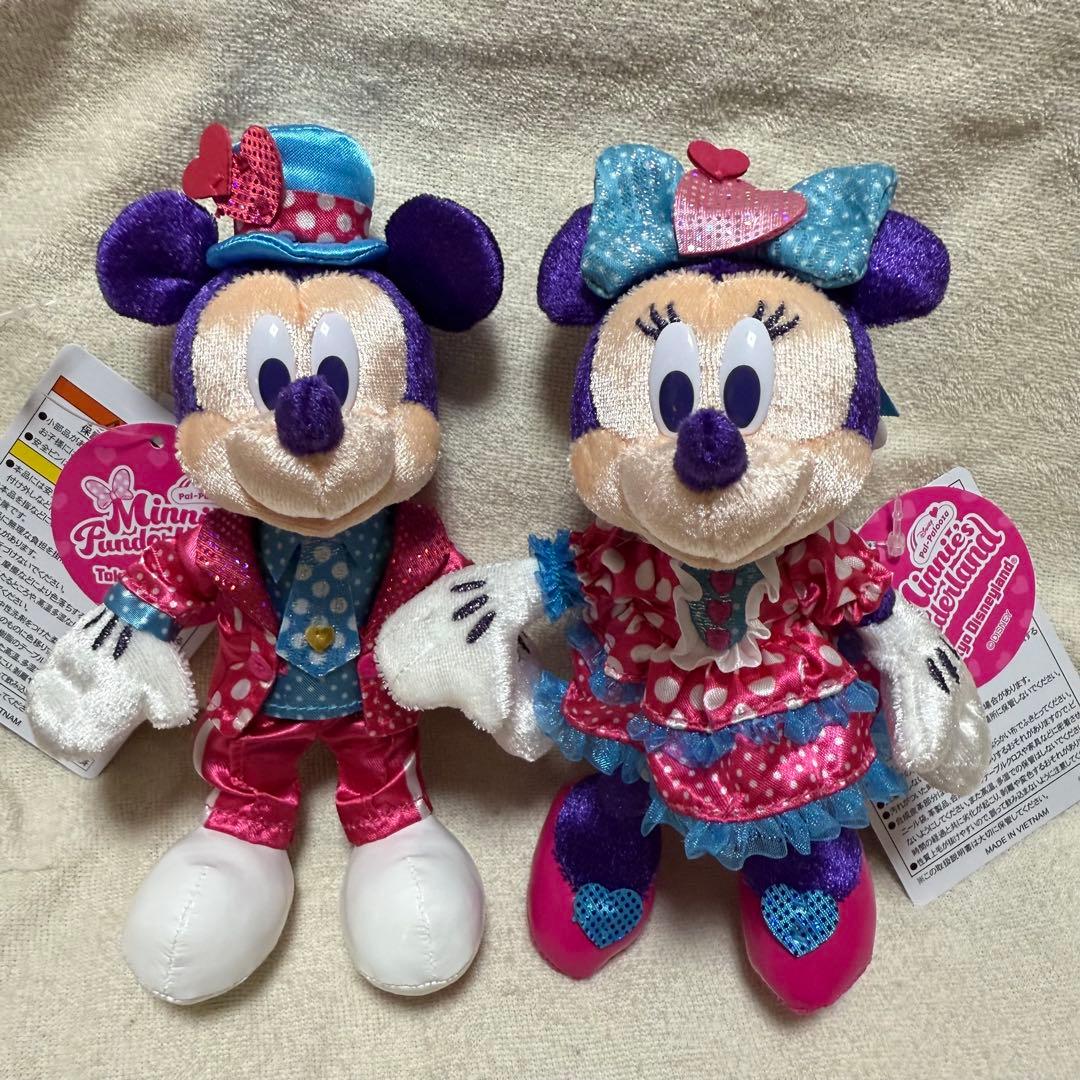お顔厳選 パルパルーザ ファンダーランド ミッキー ミニー ぬいぐるみバッジ