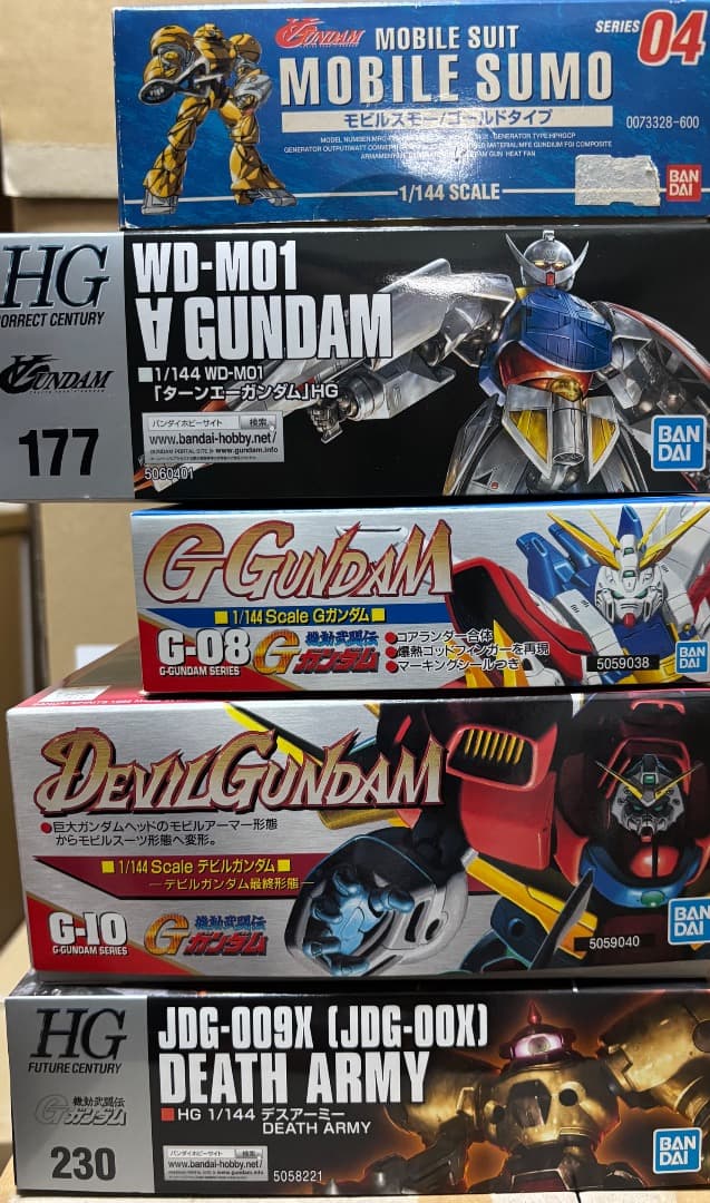 ガンプラ 1/144 ターンエー＆Gガンダム 5点セット