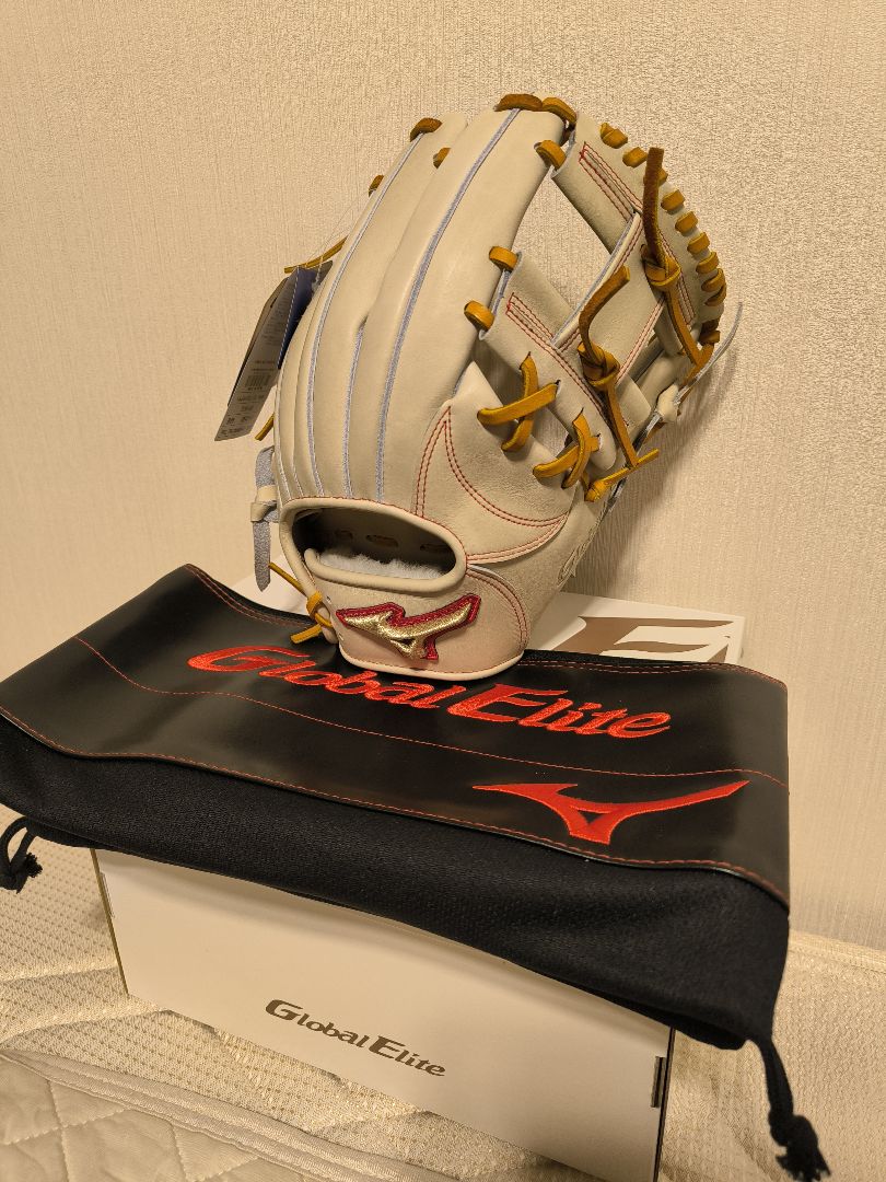 【新品未使用、日本製、軽量】グローバルエリートJAPAN 内野手 右投 ブロンド