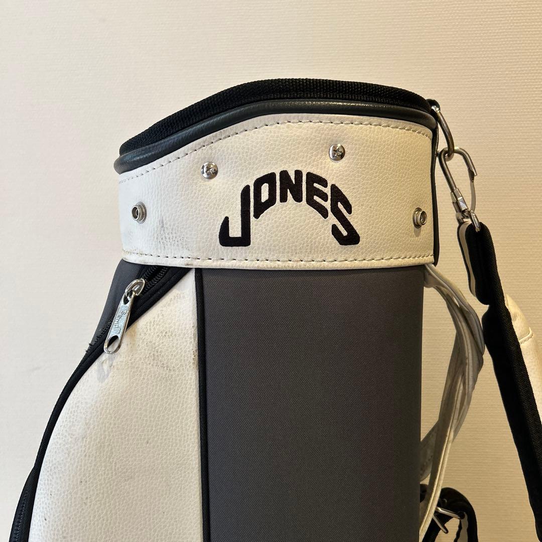 JONES キャディバッグ ホワイト・グレー