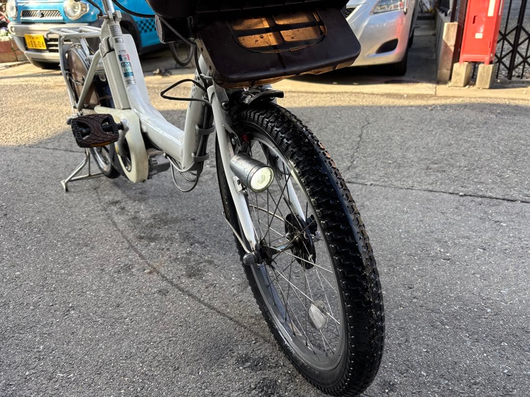 BRIDGESTONE 電動アシスト自転車 チャイルドシート付き ホワイト
