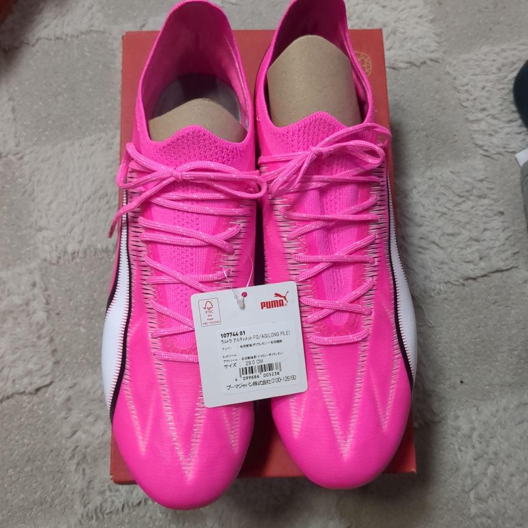 PUMA ULTRA ピンク サッカーシューズ29センチ