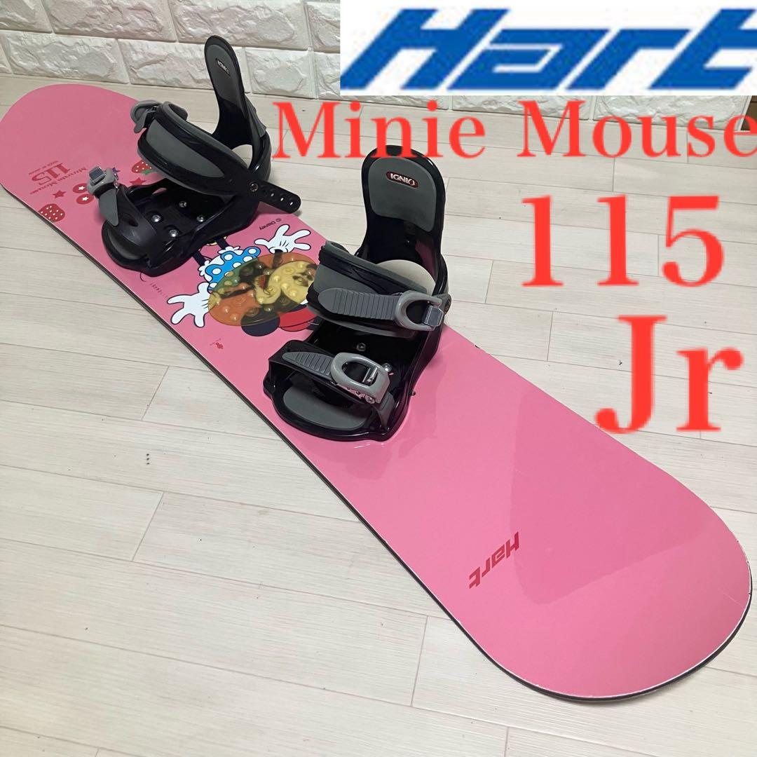 115cm/Hart ハート ディズニーコラボ ミニーマウス スノーボードセット