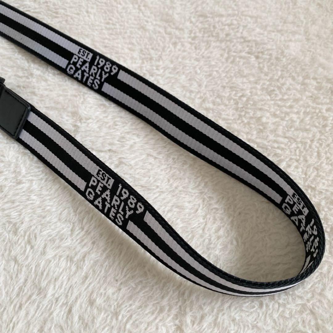 【美品】パーリーゲイツ　ゴルフ　ベルト　マグネットバックル　ロゴ　ライン