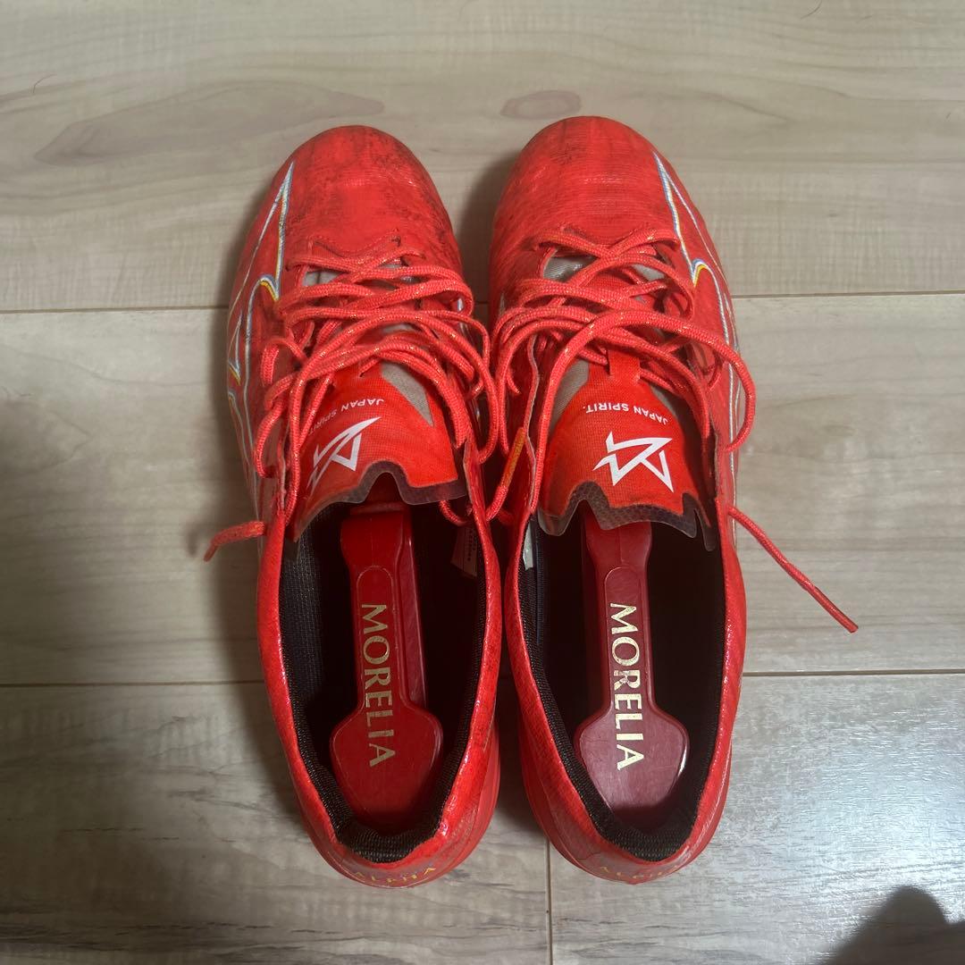 Mizuno アルファジャパン スパイクシューズ レッド　26,5