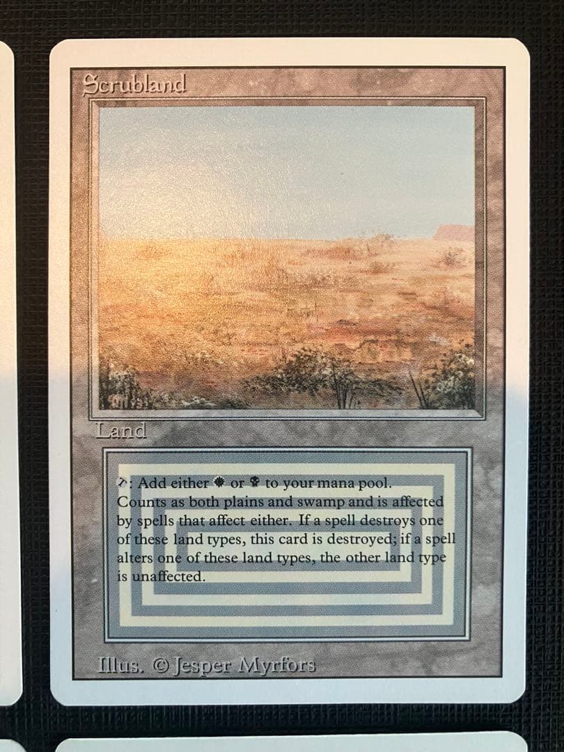 MTG Scrubland 3ED デュアルランド