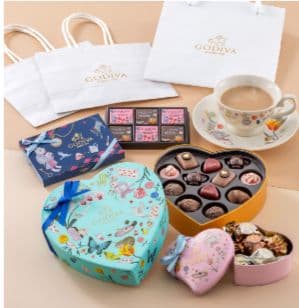 完売品！ゴディババレンタインコレクション　スペシャルセットカップ＆ソーサー付き