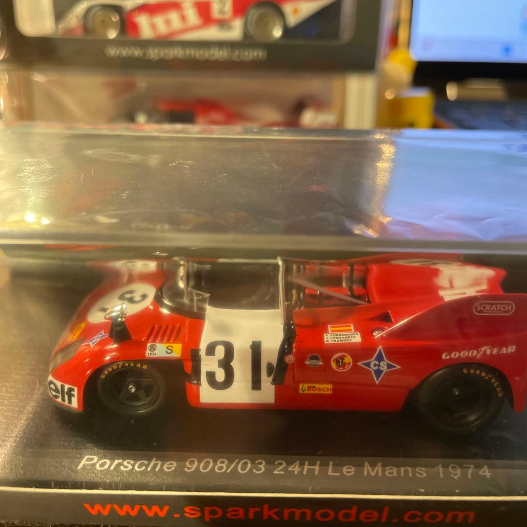 絶版　1/43 スパーク　ポルシェ　908/03 ルマン24時間　1974