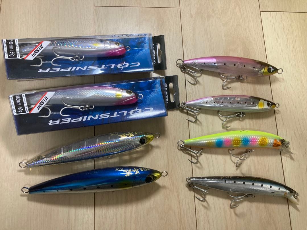 m*様 【値下げ】⭐︎青物⭐︎ロック⭐︎ダイペン⭐︎ミノー⭐︎シマノ⭐︎８個セッ