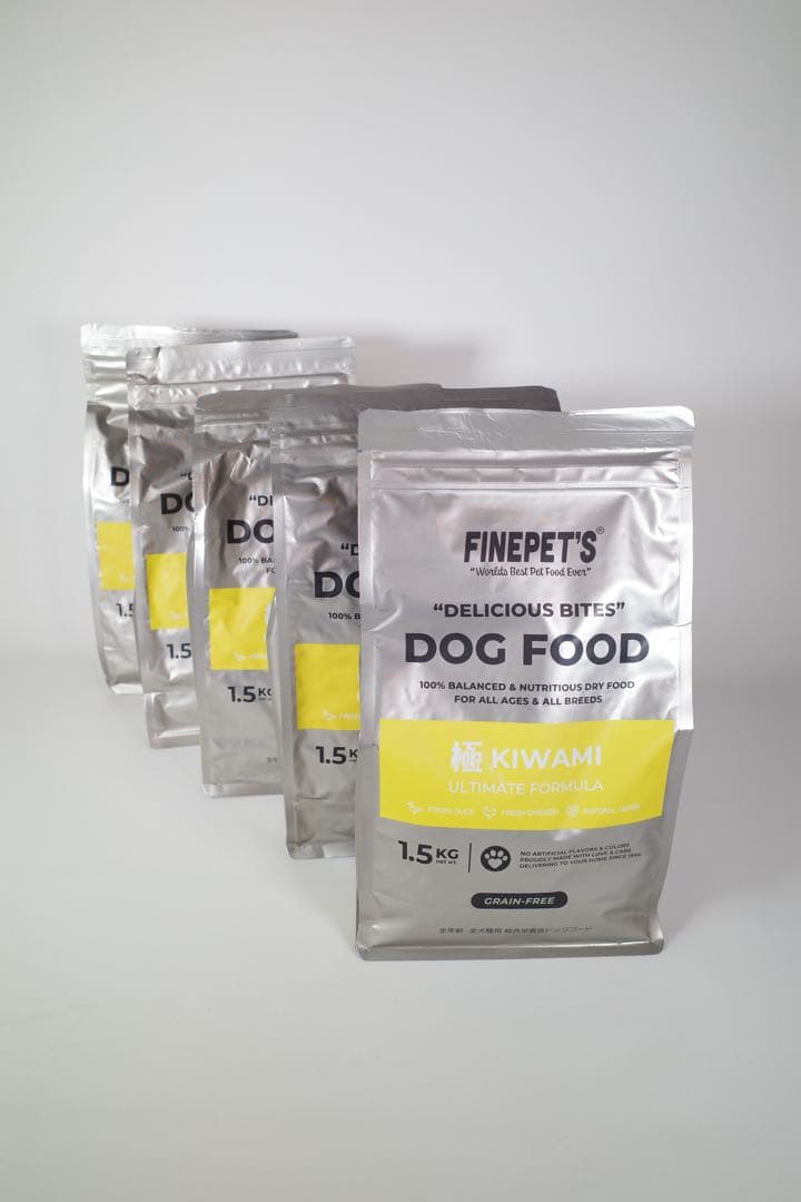 FINEPET'S KIWAMI ドッグフード 1.5kg (5袋セット)