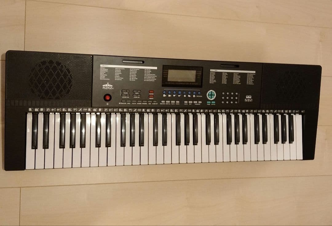 61キー電子キーボード ACアダプター付き
