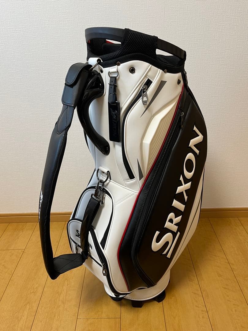美品　SRIXONキャディバッグ レプリカモデル　ホワイト・ブラック