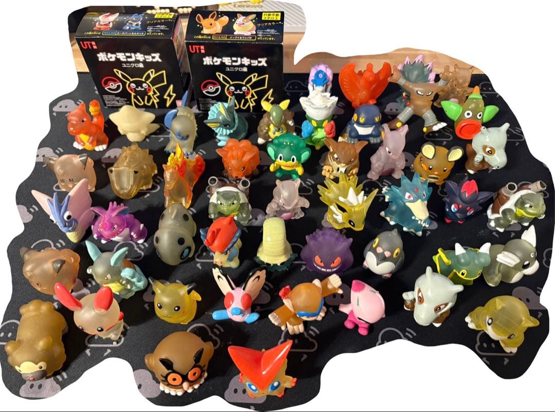 レア・希少 約45匹 ポケモン指人形 クリア 色違い まとめ売り