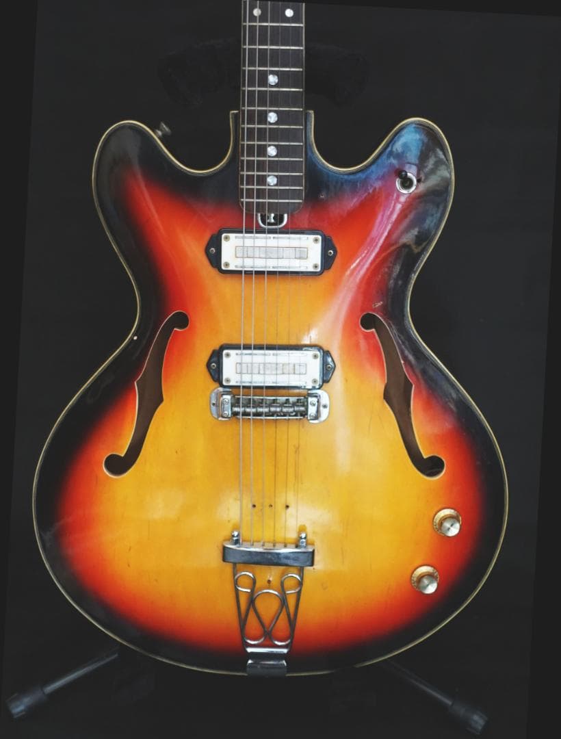 60年代製 Teisco Vegas-66 フルアコギター