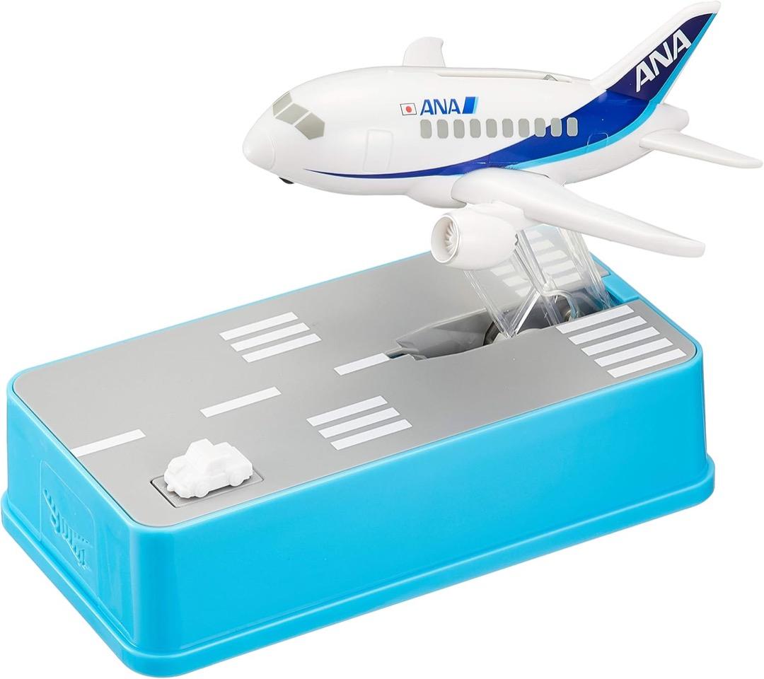 美品新品未開封！希少です。飛行機貯金箱 ANA Ver タイヤの収納が綺麗！