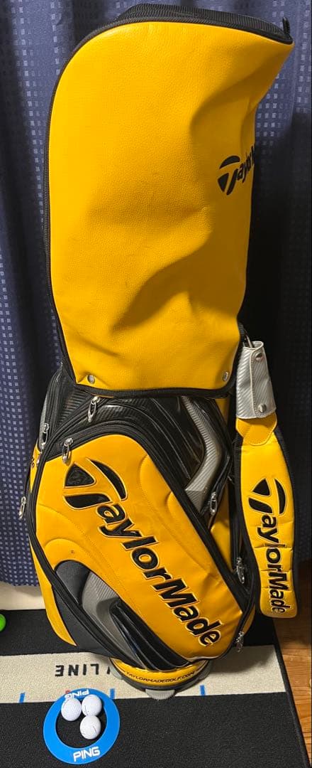 TaylorMade ゴルフキャディバッグ イエロー